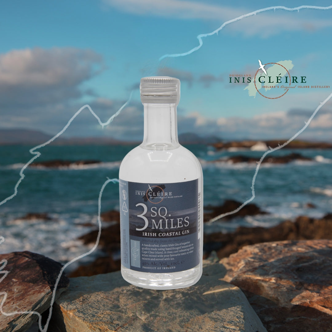 3 SQ. MILES - Irish Island Gin Mini (100ml)