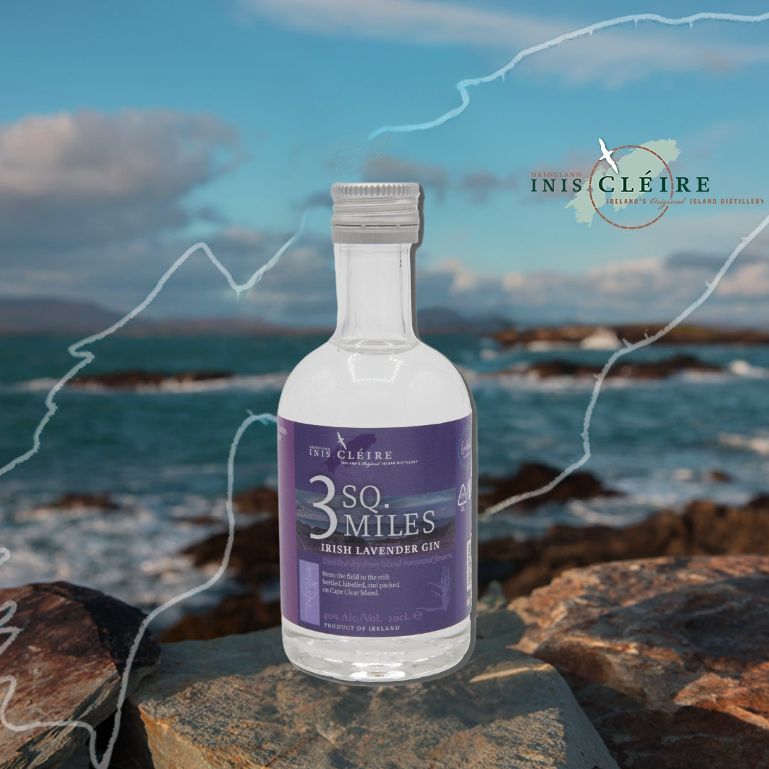 3 SQ. MILES - Irish Island Lavender Gin Mini (100ml)